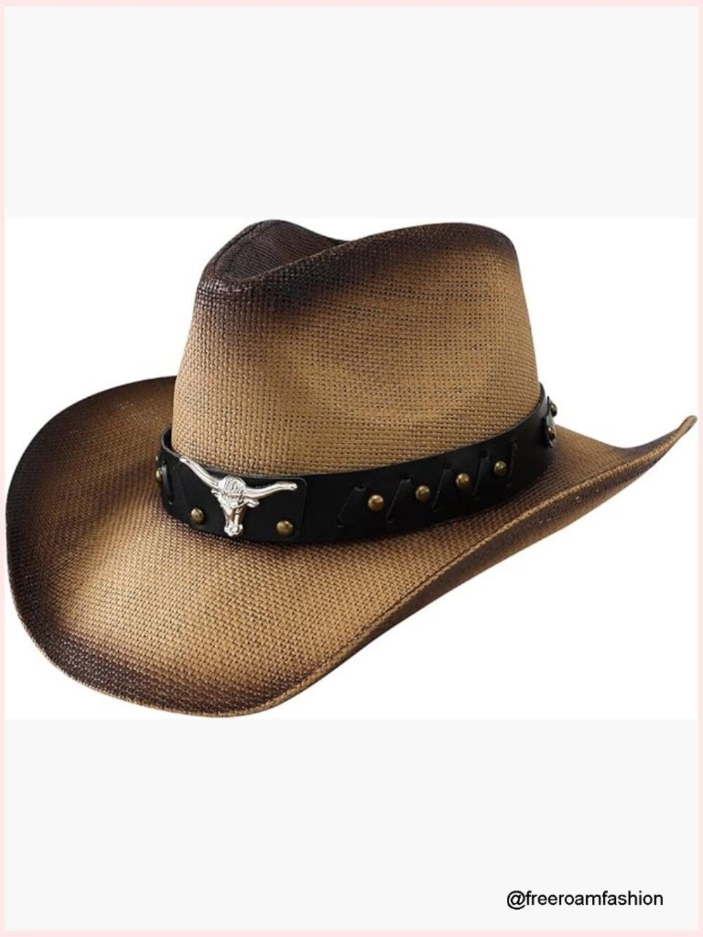 Classic Cowboy Hat with Wide Brim, Shapeable, Unisex
